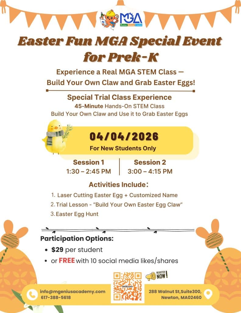 Easter Fun MGA Special Event for Pre-K