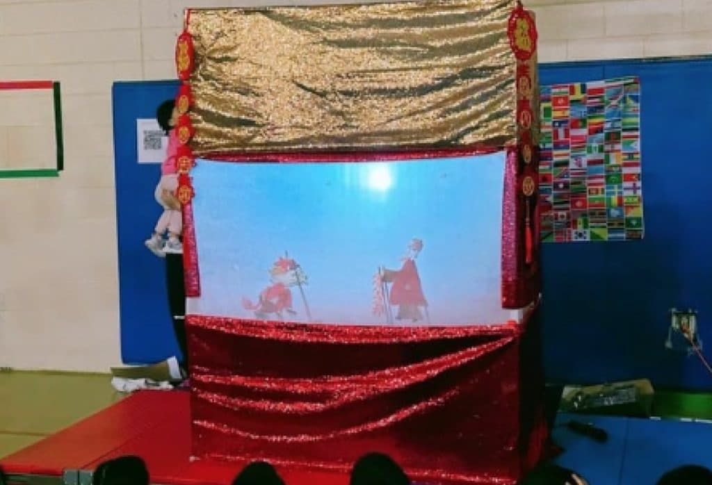 Students at the Easter Fun event