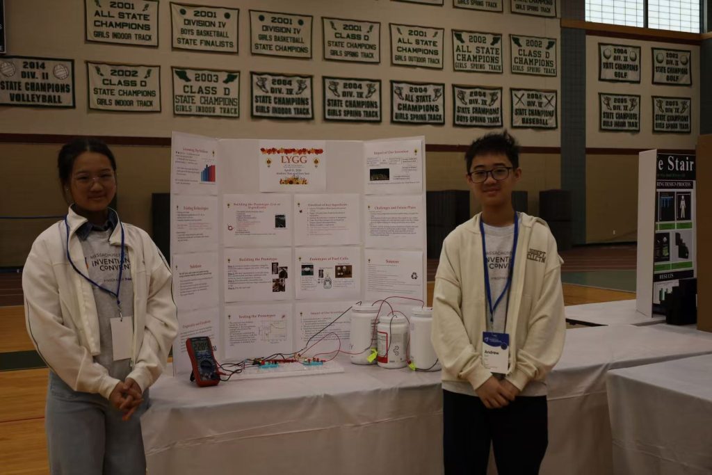 MGA students at the Massachusetts Invention Convention award ceremony